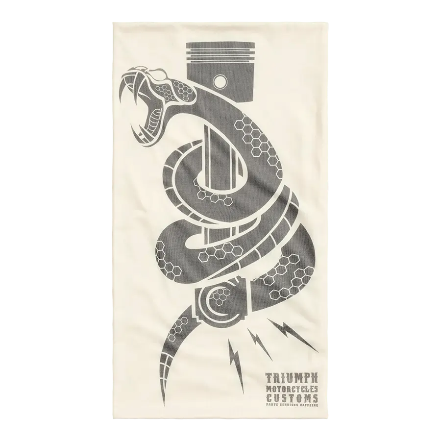 Triumph Venom Reversible Neck Tube in Bone and Charcoal