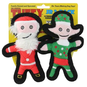 Tuffy Holiday Junior 2-Pack Elf & Santa