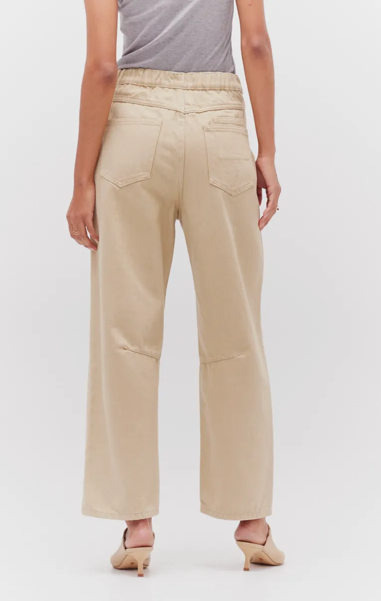 Twill Cotton Barrel Shaped Pant