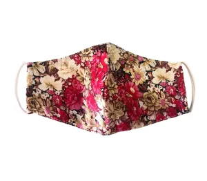 unik Face Mask, 100% Cotton, 2 layers, Brown Rose, Washable, Reusable Mask, Adult Size