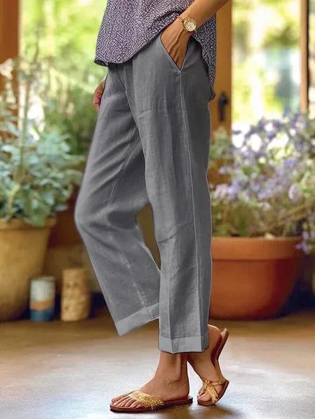 Valentina® | Lightweight Linen Summer Trousers For Women