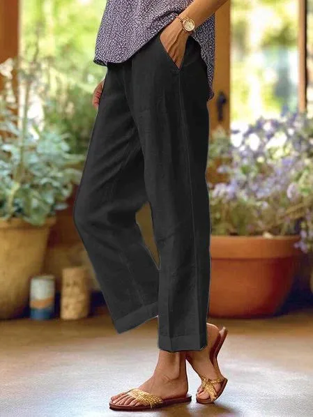 Valentina® | Lightweight Linen Summer Trousers For Women