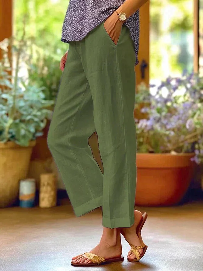 Valentina® | Lightweight Linen Summer Trousers For Women