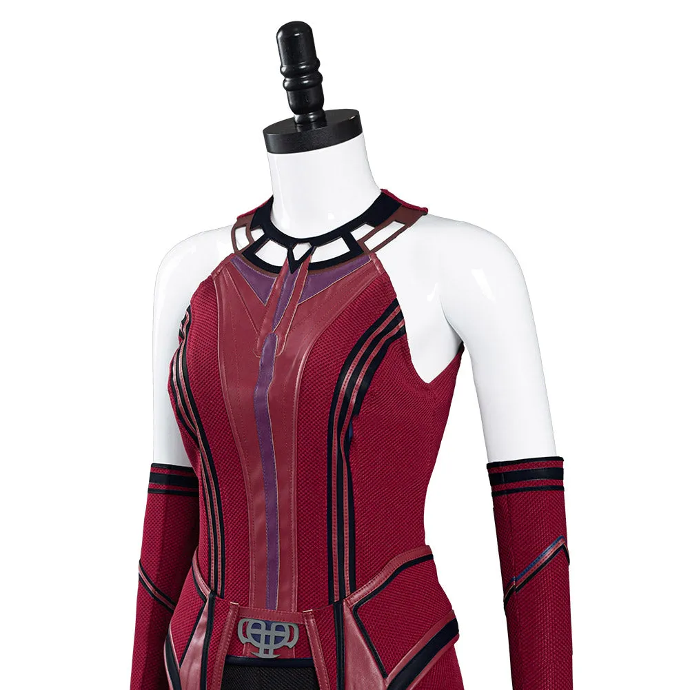 Wandavision Halloween Carnival Suit Scarlet Witch Cosplay Costume Outfits