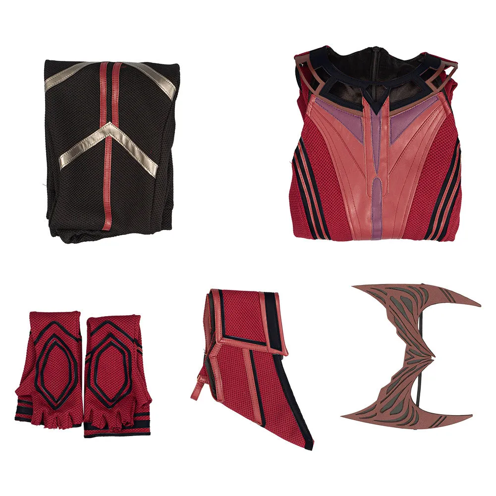 Wandavision Halloween Carnival Suit Scarlet Witch Cosplay Costume Outfits