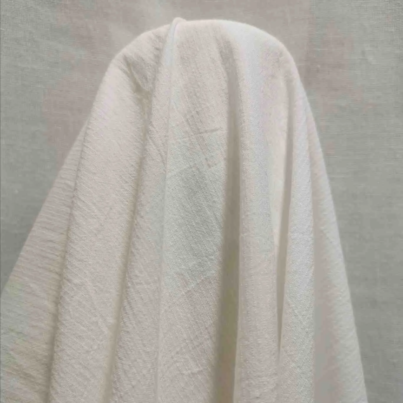Washed Cotton, Milk - 155cm remnant piece