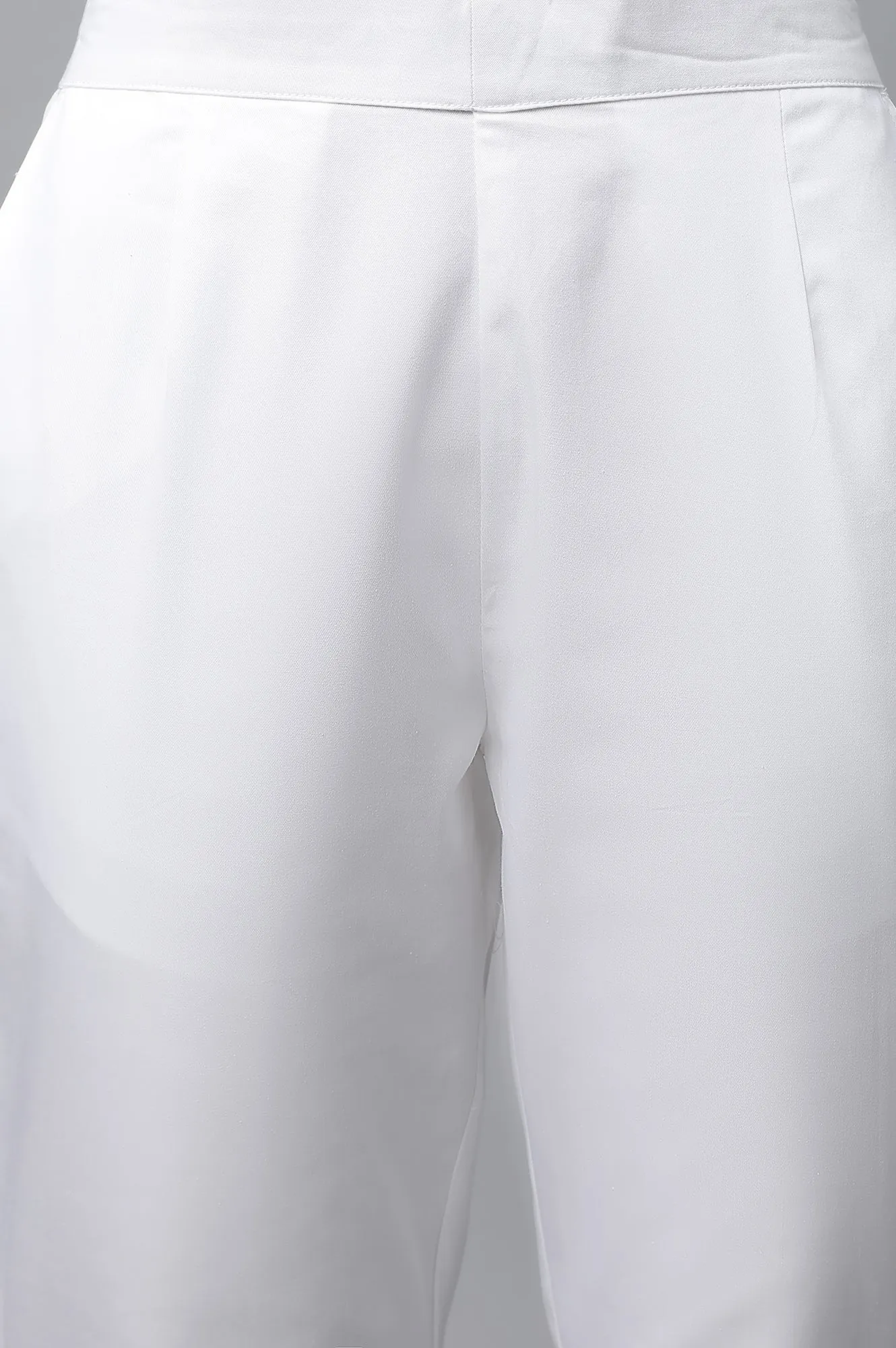 White Seer Sucker kurta & Trouser Set