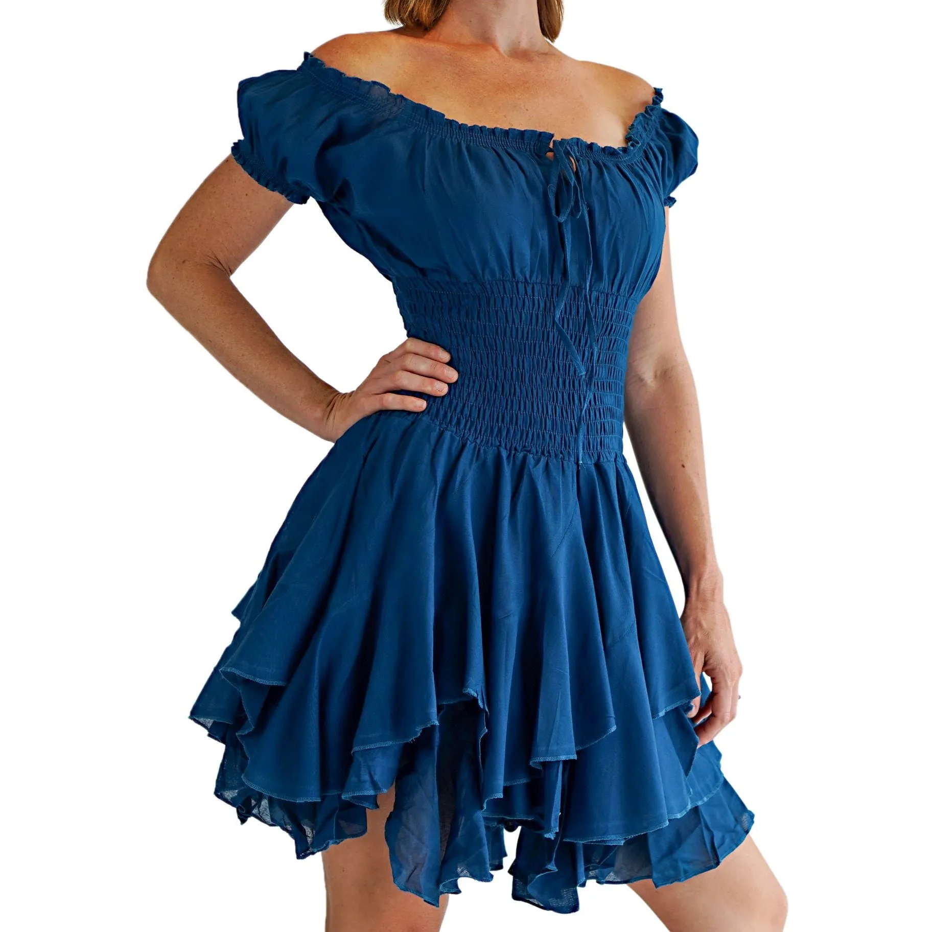 'Willow' Renaissance Dress - Teal