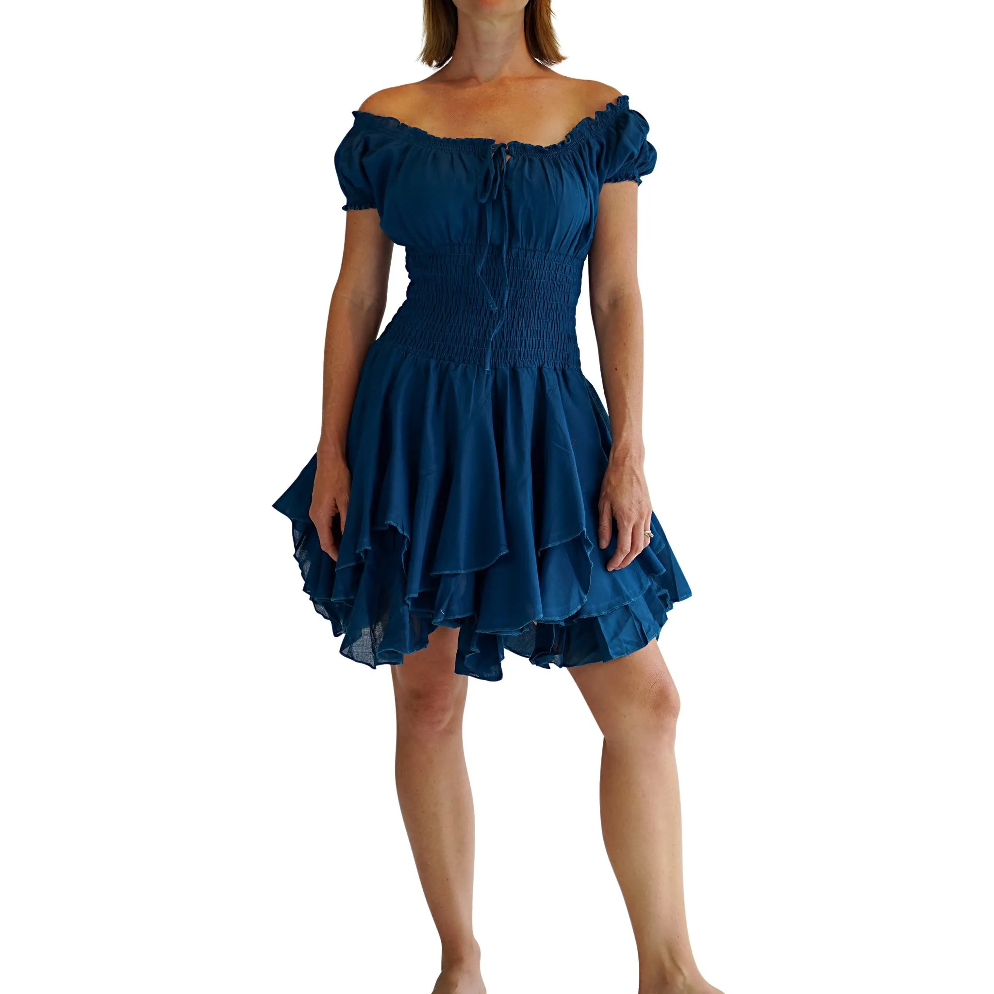 'Willow' Renaissance Dress - Teal