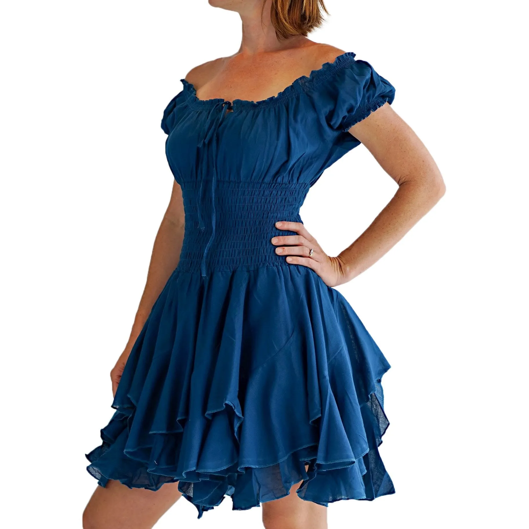 'Willow' Renaissance Dress - Teal