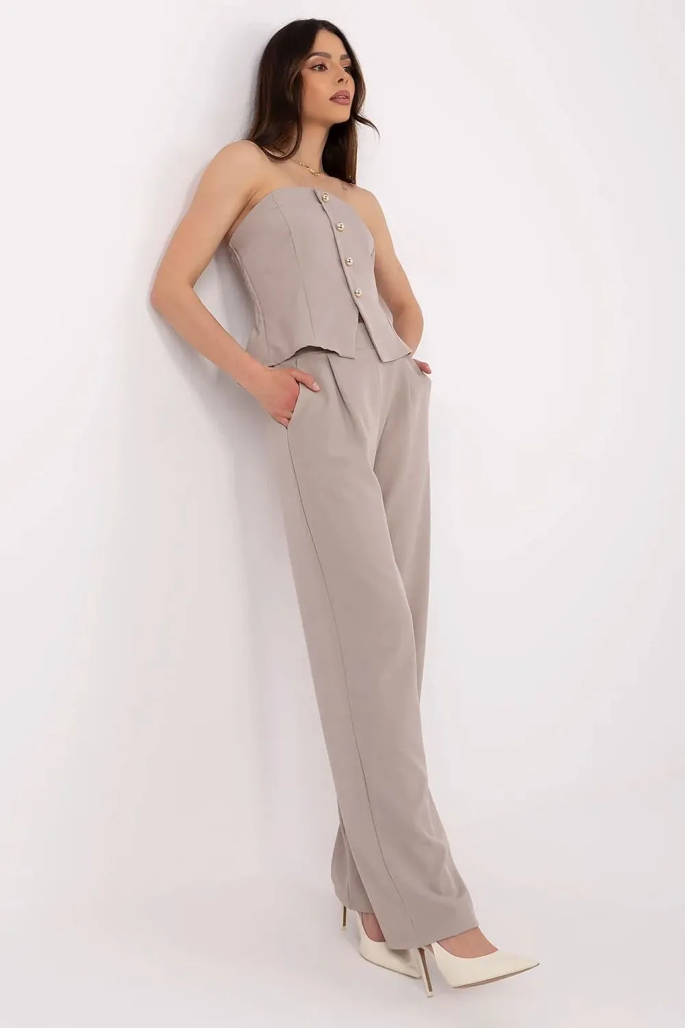 Women Spanish neck stylish pant set