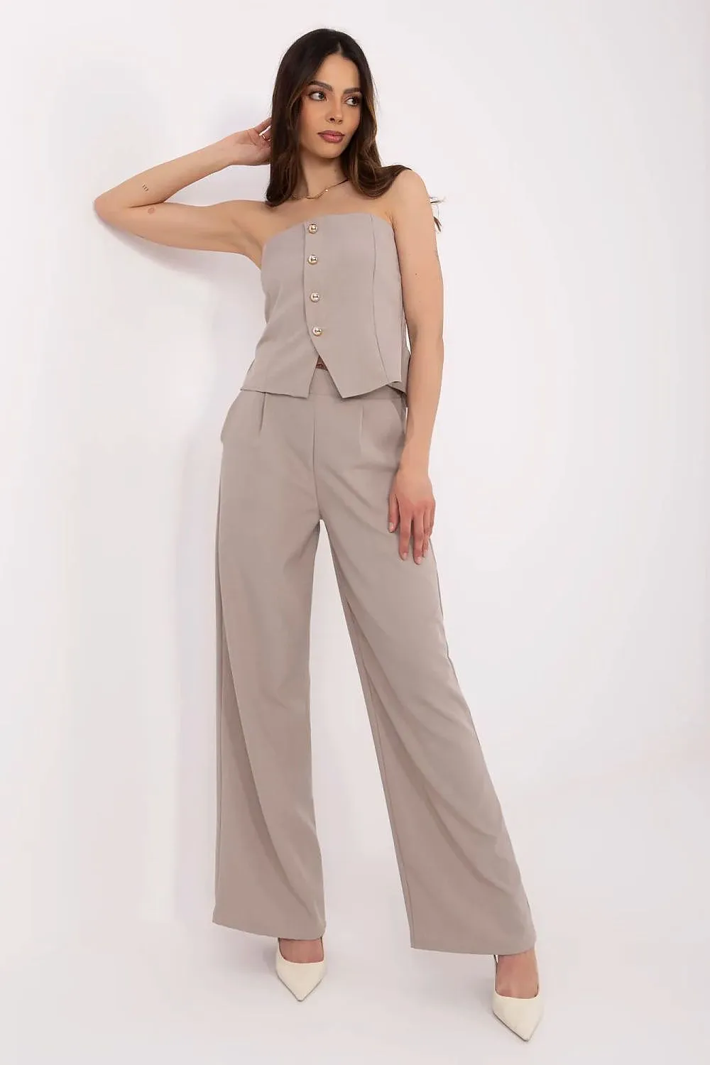 Women Spanish neck stylish pant set
