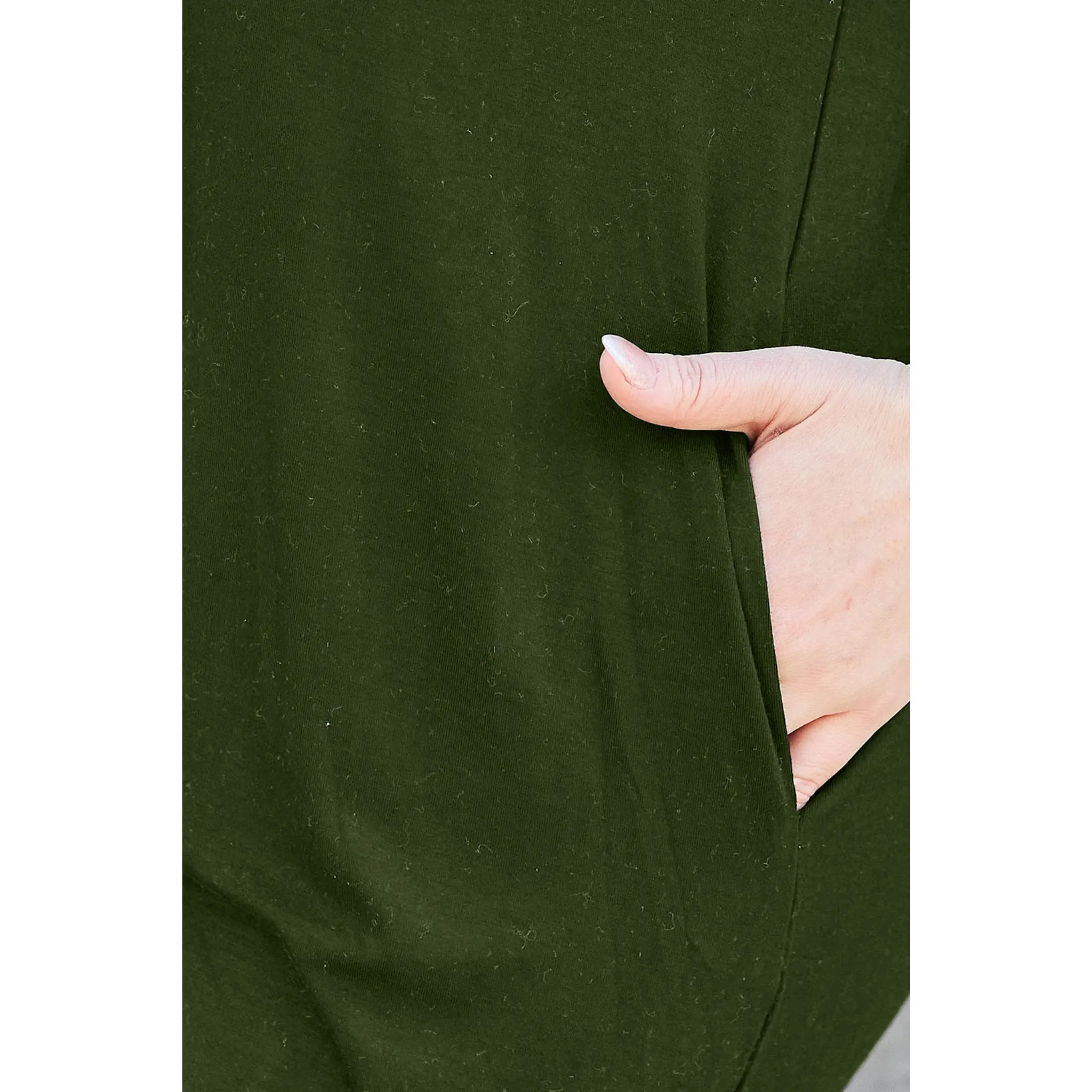 Women's Round Neck Short Sleeve Casual Dress with Pockets