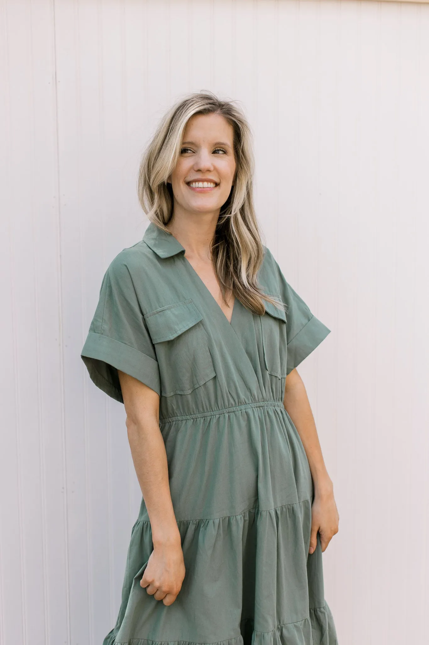 XZ Vintage Green Dress